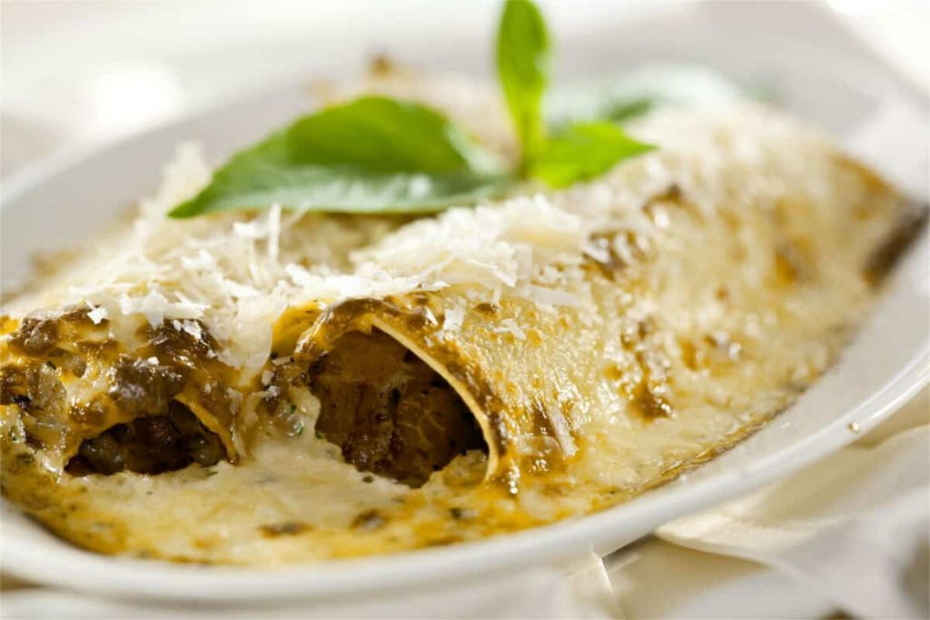 canelones de morcilla