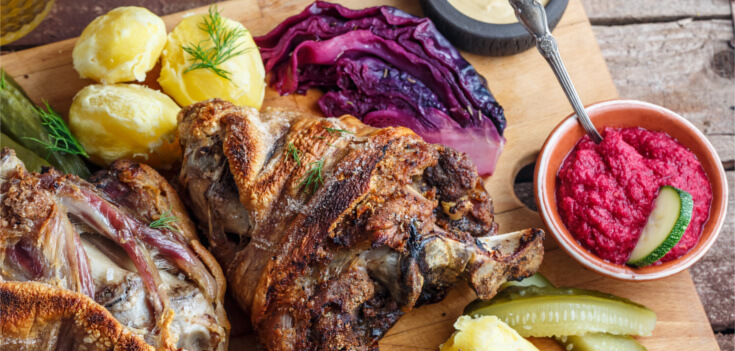 col lombarda con costillas de cerdo