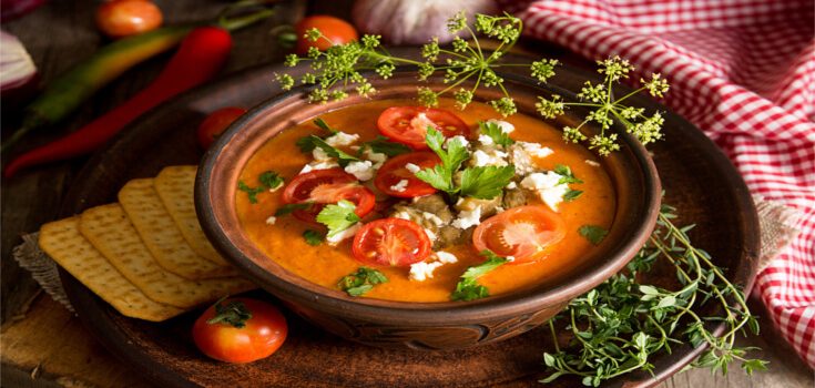 Crema de berenjena y tomate_735_355