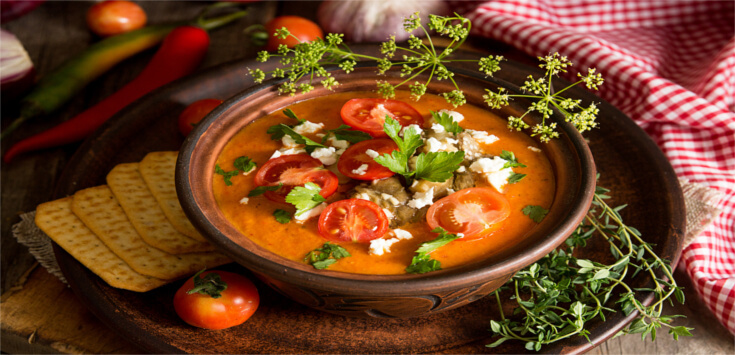 Crema de berenjena y tomate_735_355