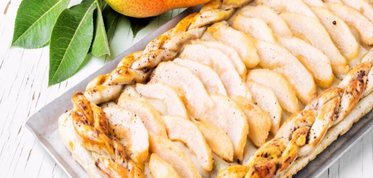 tarta de pera y almendras