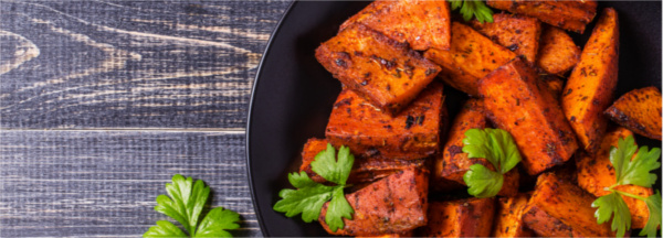 Boniato asado con mantequilla