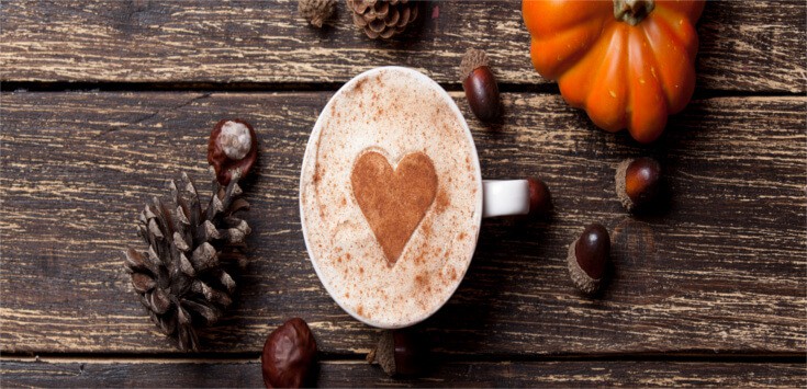 Café con un toque de calabaza