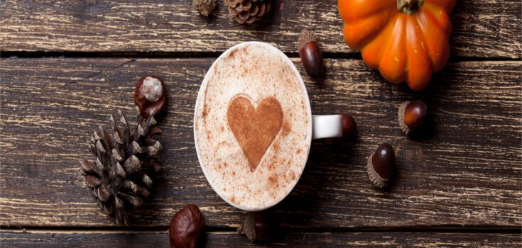 Café con un toque de calabaza