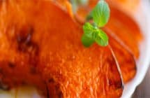 Calabaza asada con miel y canela