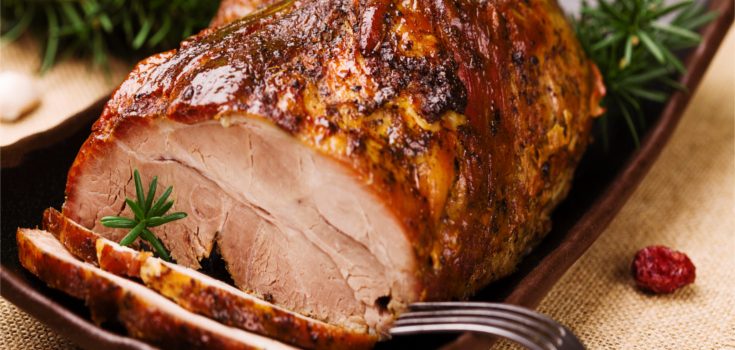 Lomo asado con miel y especias