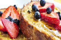 Tostadas francesas con frutas