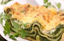 Lasaña de espinacas