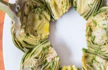 Alcachofas con salsa