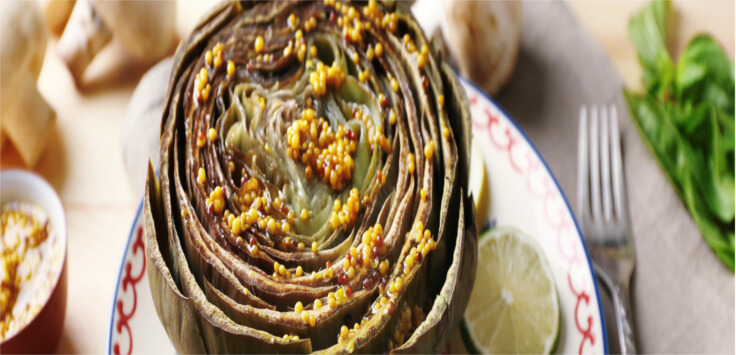 alcachofas huevo