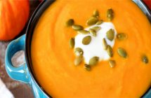 Crema de naranja y calabaza