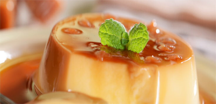 Flan de naranja