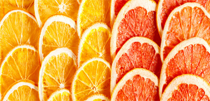 Naranja caramelizada con cacao y canela