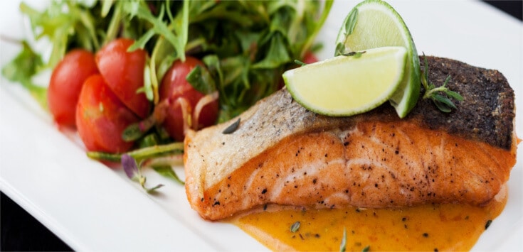 Salmón en salsa de lima