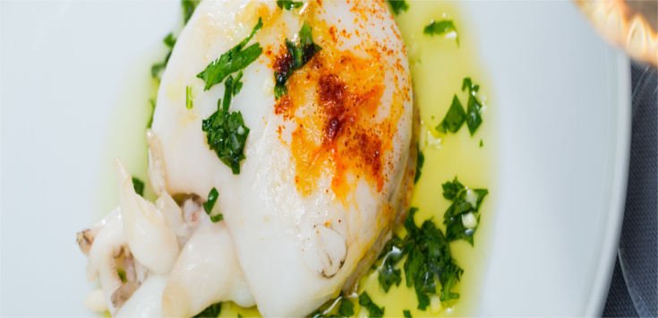Sepia a la plancha con salsa verde