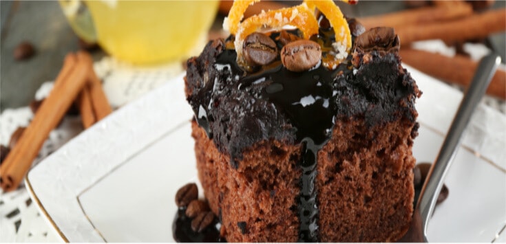 tarta de naranja y chocolate